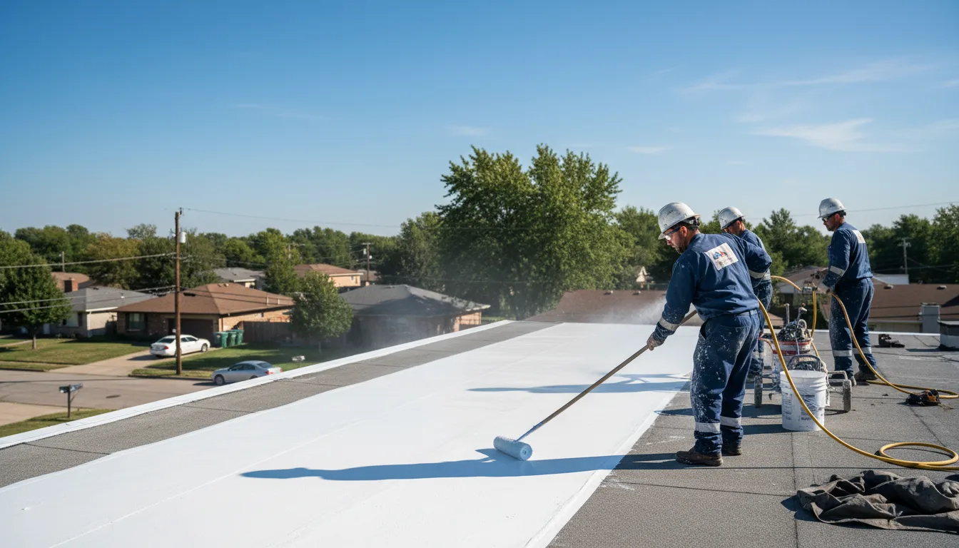 Commercial roof coating in Curtis, AR near me